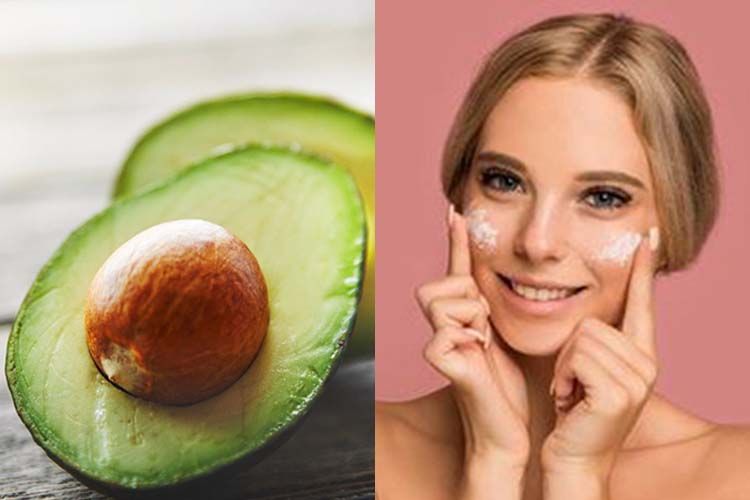 Masker wajah untuk kecantikan terbuat dari biji alpukat